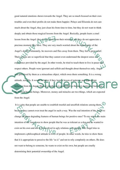 A Very Old Man with Enormous Wings