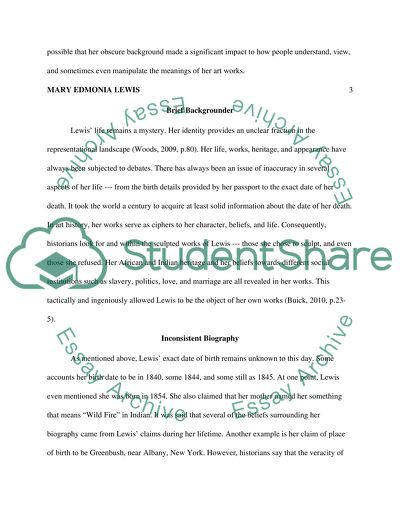 Life of Mary Edmonia Lewis