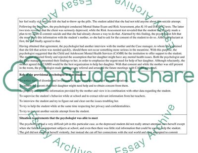 Psychology: Professional Limitation