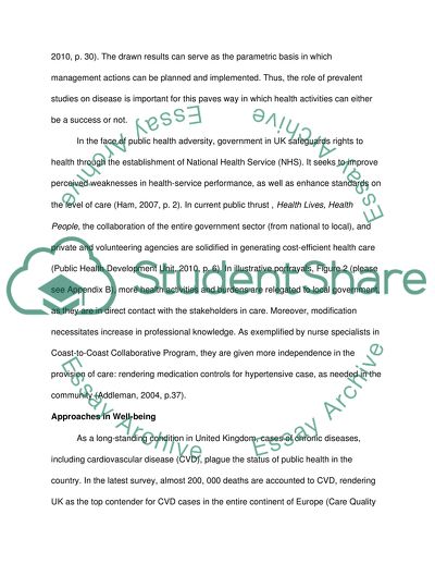 Disease and Illness: Impact in Public Health