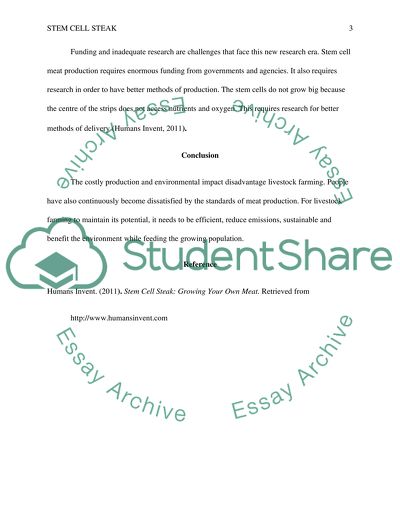 Stem Cell Steak