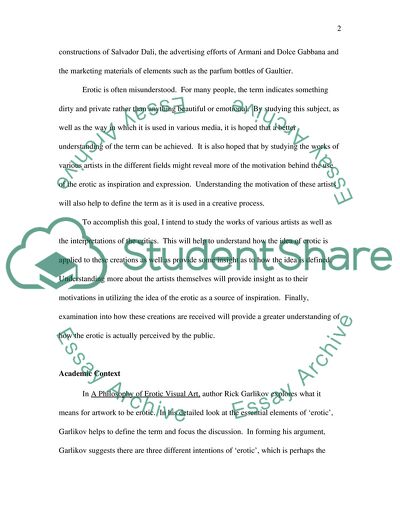 Erotica as an Important Element of Design