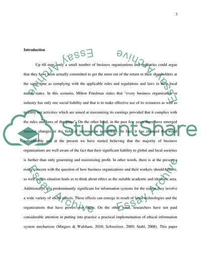 Professional and Ethical Issues in Information Systems