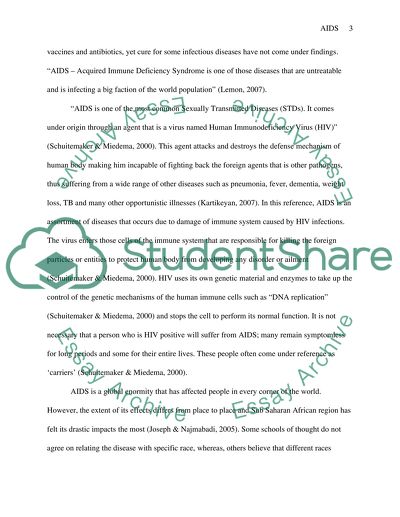 AIDS is a global enormity