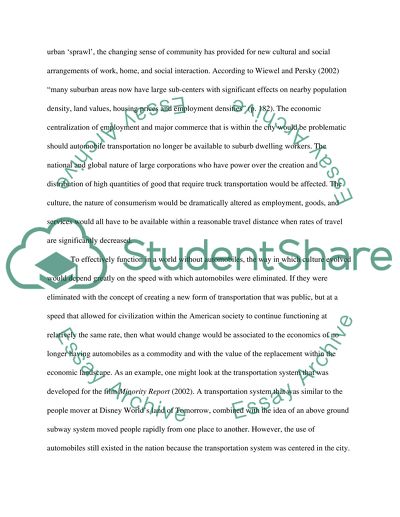 Cars: A thing of the Past in the United States