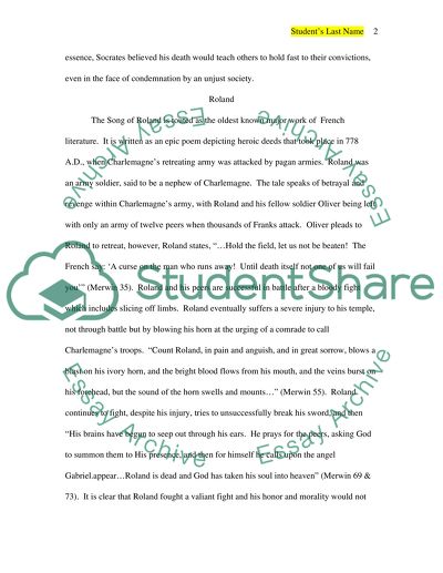 Death According to Socrates and Roland
