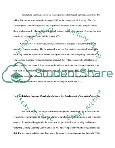 Evaluation of your learning