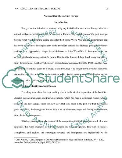 National Identity in Europe