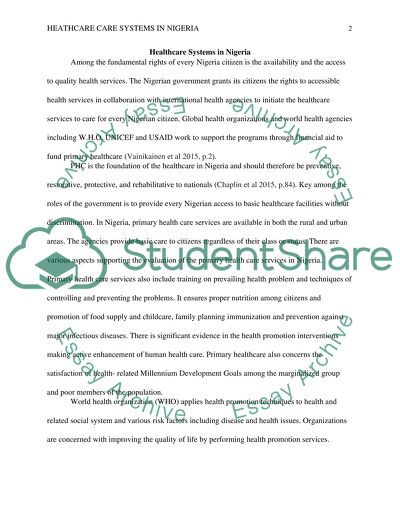 Health Systems and Healthcare Systems