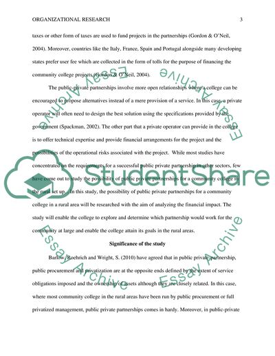 Establishing Public-Private Partnerships for a Community College in a Rural Area