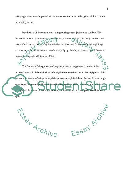 The Fire at the Triangle Waist Company