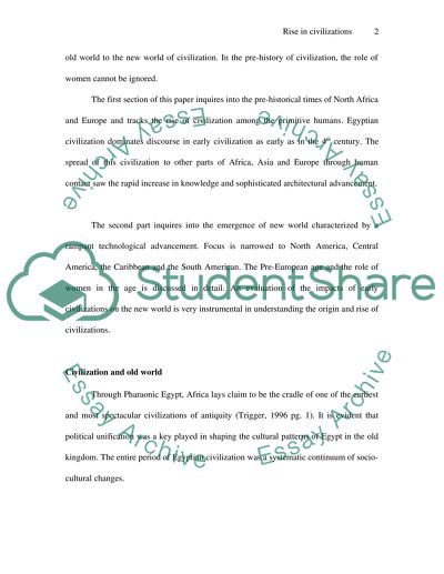 Rise of Civilizations