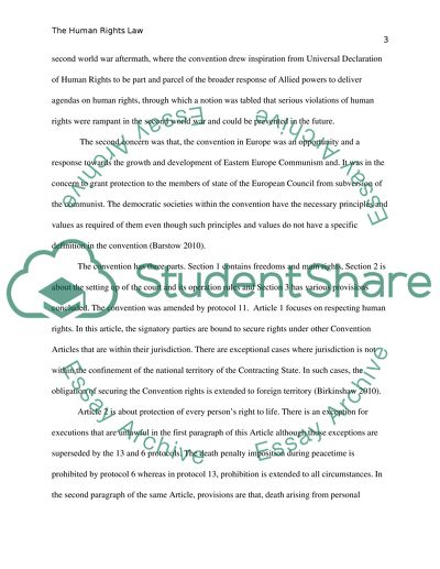 The Human Rights Law