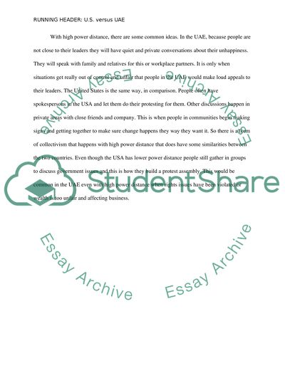 The United States versus the United Arab Emirates