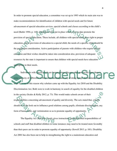 Investigating the Provision of Special Education Needs in Primary School