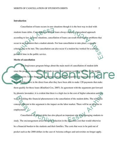 The merits of canceling student debt