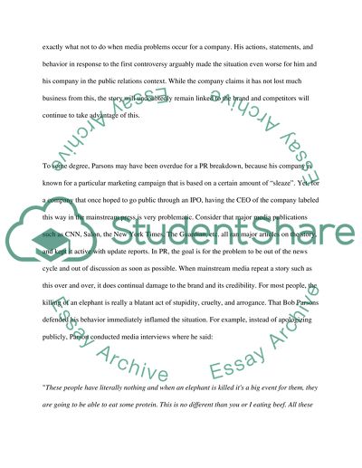 Parsons and GoDaddy Market Research Issues