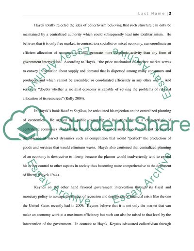 Hayeks Conception of the Market