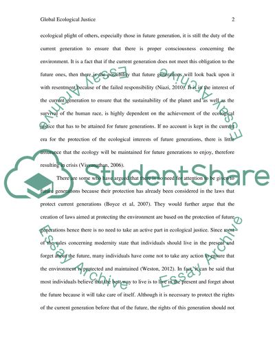 Global Ecological Justice