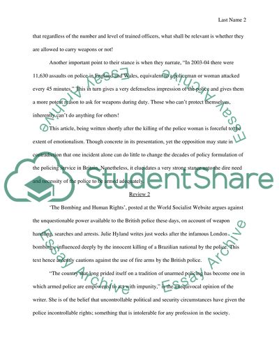 Should UK police remain unarmed