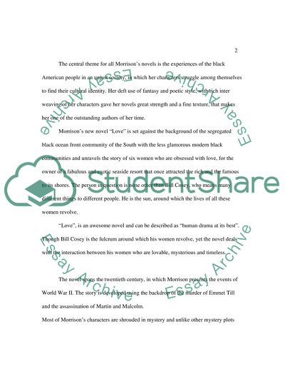 Love by Toni Morrison