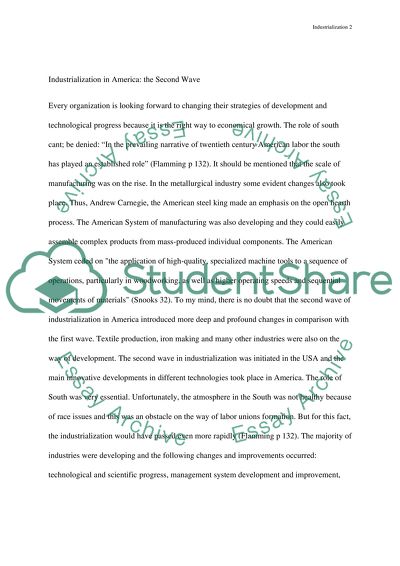 USA/D: What are the main characteristics of the second industrialization wave (versus the first)