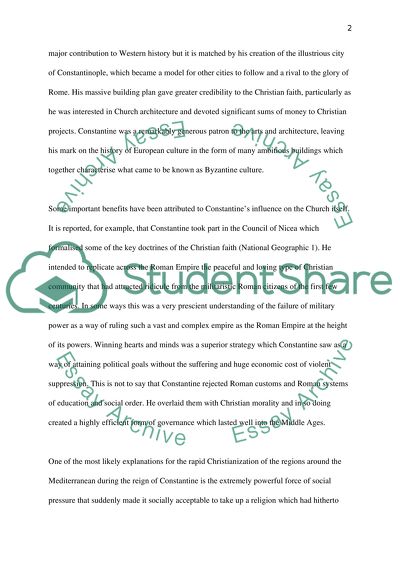 Constantine and Christianization