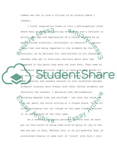 My philosophy on life