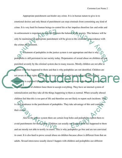 Pedophilia essay image