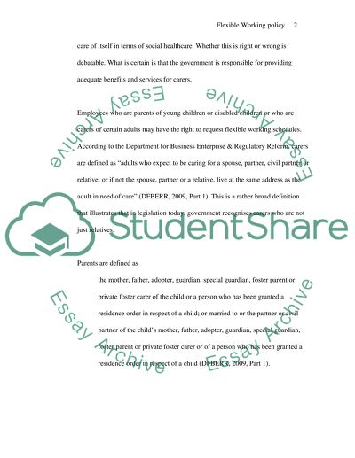Flexible Working Policy Issues