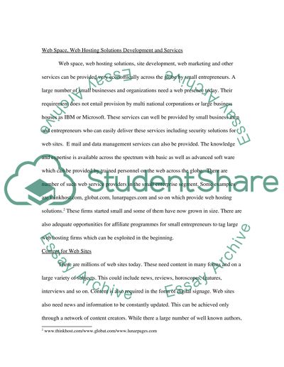 Global entrepreneurship small business