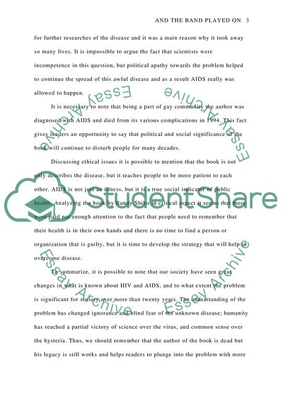 And the Band Played On by Randy Shilts