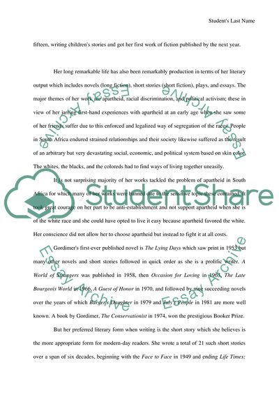 Forbidden Love in Nadine Gordimers Town and Country Lovers