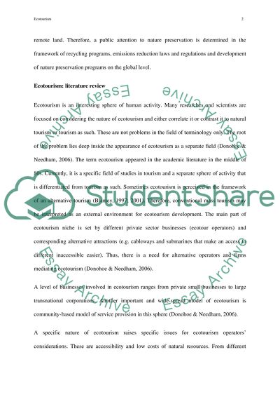 A Rapidly Growing Tourism Industry