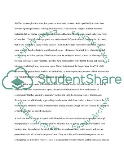 Factors that Affect Detachment of Bacteria from Biofilm