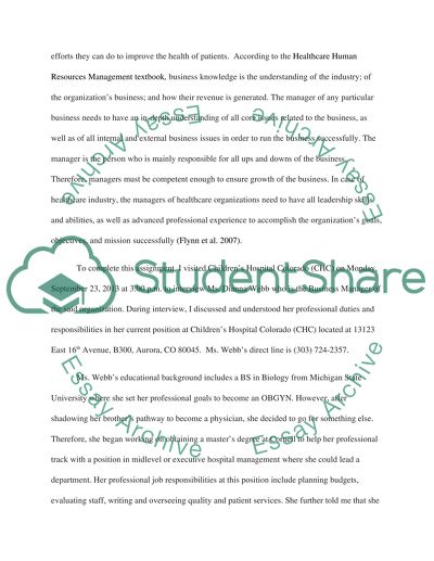 Health Care Management Program
