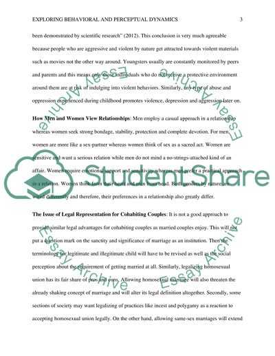 Exploring Behavioral and Perceptual Dynamics