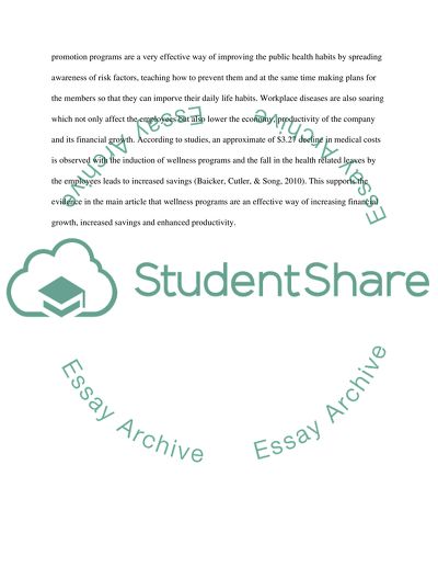 Health Promotion Program