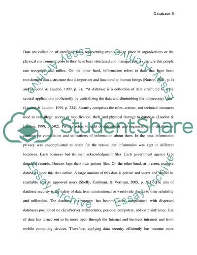 The Privacy and Security Related Issues in Databases