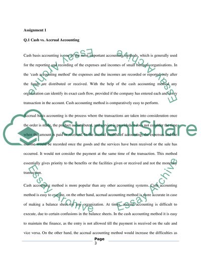 Cash vs. Accrual Accounting and Balance Sheets