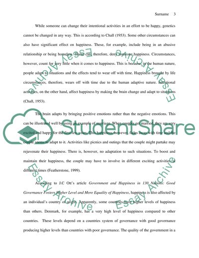 Focus on Happiness Issues