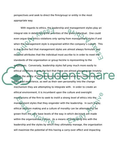 Leadership Styles and Management Styles