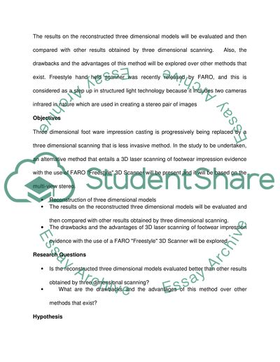 Forensic 3D Laser Scanning of Footwear Impression Evidence