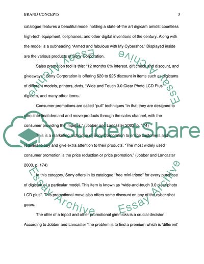 Sony Corporations Catalogue and the Bank of Americas Website