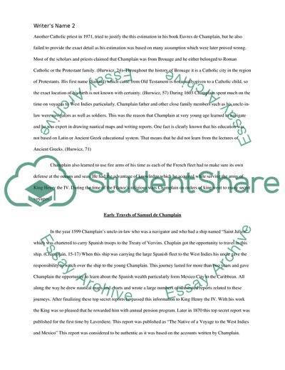 Life of Samuel De Champlain