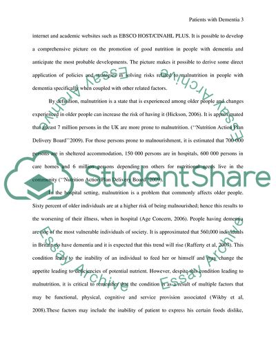 Promoting Good Health in Patients with Dementia