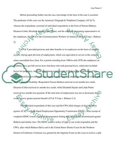 US Supreme Court Decision AT&T. versus Hulteen