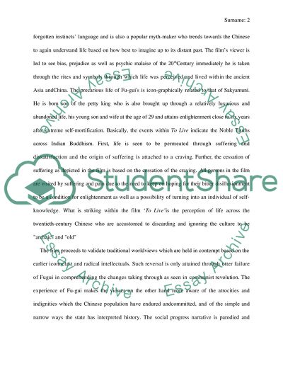 To Live by Zhang Yimou