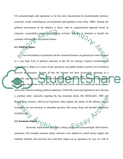 U.S. industry info for full service restaurant/night club