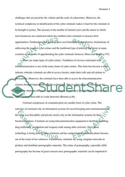 Resolving Issues Related to Cybercrime